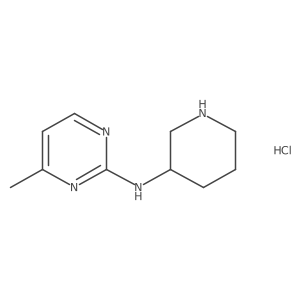 (S)-4-methyl-N-(piperidin-3-yl)pyrimidin-2-amine hydrochloride结构式