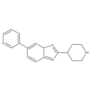2-(Piperidin-4-yl)-6-(pyridin-3-yl)-[1,2,4]triazolo[1,5-a]pyridine结构式