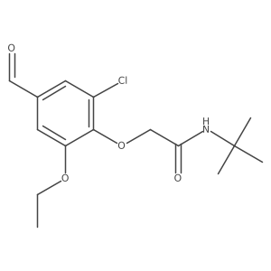 N-(tert-Butyl)-2-(2-chloro-6-ethoxy-4-formylphenoxy)acetamide Structure