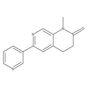 3,4-Dihydro-1-methyl-6-(3-pyridinyl)-1,7-naphthyridin-2(1H)-one结构式