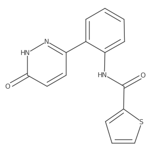 N-(2-(6-oxo-1,6-dihydropyridazin-3-yl)phenyl)thiophene-2-carboxamide Structure
