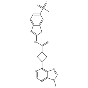 1-(3-methyl-3H-[1,2,3]triazolo[4,5-d]pyrimidin-7-yl)-N-(6-(methylsulfonyl)benzo[d]thiazol-2-yl)azetidine-3-carboxamide Structure