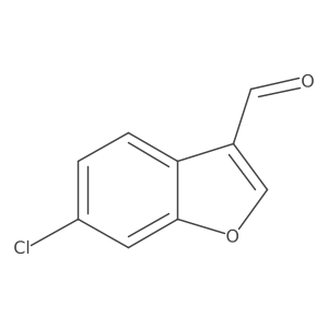 6-Chlorobenzofuran-3-carbaldehyde结构式