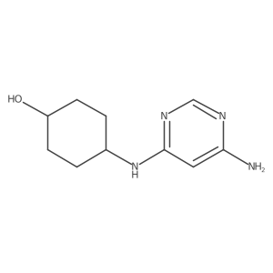 4-((6-Aminopyrimidin-4-yl)amino)cyclohexan-1-ol结构式