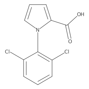 1-(2,6-dichlorophenyl)-1H-pyrrole-2-carboxylic acid结构式