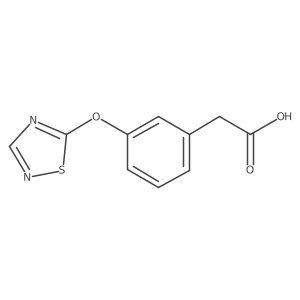 2-[3-(1,2,4-Thiadiazol-5-yloxy)phenyl]acetic acid Structure