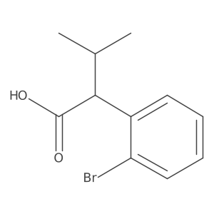 2-(2-Bromophenyl)-3-methylbutanoic acid结构式