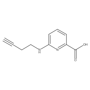 6-[(But-3-yn-1-yl)amino]pyridine-2-carboxylic acid Structure