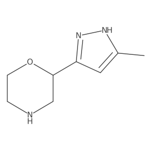 2-(5-Methyl-1H-pyrazol-3-yl)morpholine Structure