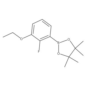 2-(3-Ethoxy-2-fluorophenyl)-4,4,5,5-tetramethyl-1,3,2-dioxaborolane结构式