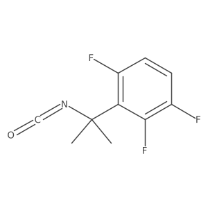 1,2,4-Trifluoro-3-(2-isocyanatopropan-2-yl)benzene结构式