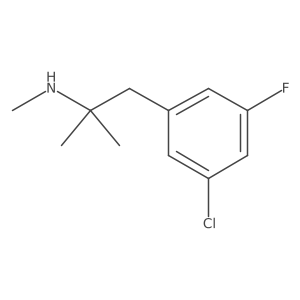 [1-(3-Chloro-5-fluorophenyl)-2-methylpropan-2-yl](methyl)amine结构式