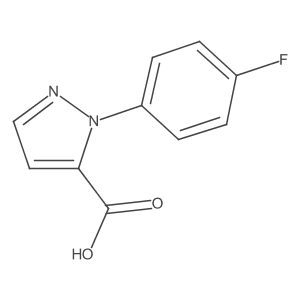 1-(4-Fluorophenyl)-1H-pyrazole-5-carboxylic acid结构式