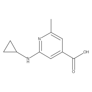 2-(Cyclopropylamino)-6-methylpyridine-4-carboxylic acid结构式