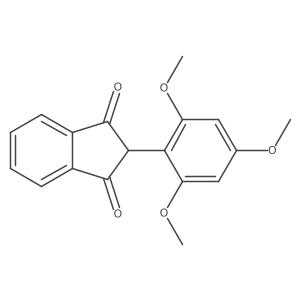 2-(2,4,6-Trimethoxyphenyl)-1H-indene-1,3(2H)-dione Structure