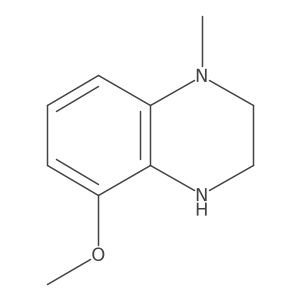 8-Methoxy-4-methyl-2,3-dihydro-1H-quinoxaline结构式