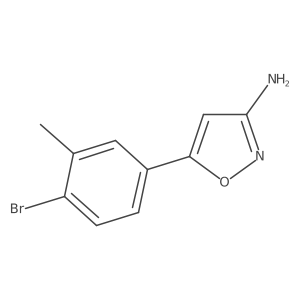 5-(4-Bromo-3-methylphenyl)-1,2-oxazol-3-amine结构式