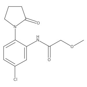 N-[5-chloro-2-(2-oxopyrrolidin-1-yl)phenyl]-2-methoxyacetamide Structure