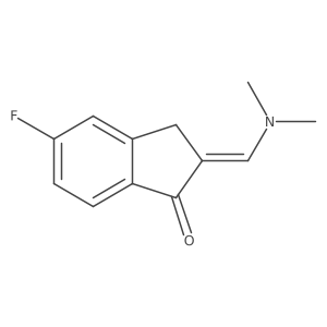 2-[(Dimethylamino)methylidene]-5-fluoro-2,3-dihydro-1H-inden-1-one Structure