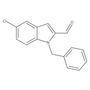 5-Chloro-1-(phenylmethyl)-1H-indole-2-carboxaldehyde Structure