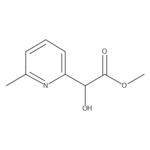 Methyl 2-hydroxy-2-(6-methylpyridin-2-yl)acetate结构式