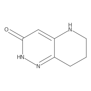 5,6,7,8-Tetrahydro-2H-pyrido[3,2-c]pyridazin-3-one结构式