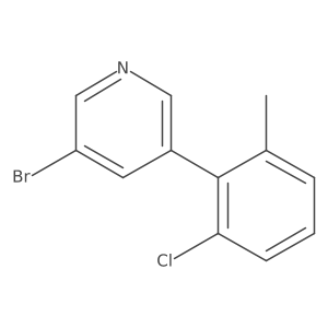 3-Bromo-5-(2-chloro-6-methylphenyl)pyridine Structure