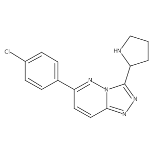 6-(4-Chlorophenyl)-3-(pyrrolidin-2-yl)-[1,2,4]triazolo[4,3-b]pyridazine Structure