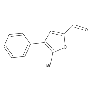 5-Bromo-4-phenylfuran-2-carbaldehyde Structure