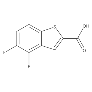 4,5-Difluoro-1-benzothiophene-2-carboxylic acid Structure