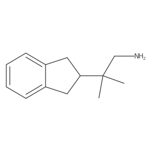 2-(2,3-dihydro-1H-inden-2-yl)-2-methylpropan-1-amine Structure