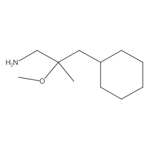 2-(Cyclohexylmethyl)-2-methoxypropan-1-amine Structure