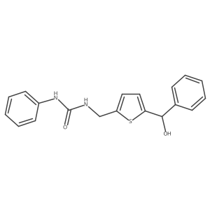 1-((5-(Hydroxy(phenyl)methyl)thiophen-2-yl)methyl)-3-phenylurea Structure