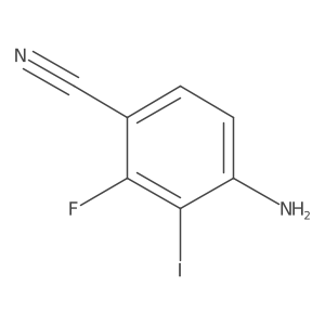 4-Amino-2-fluoro-3-iodobenzonitrile Structure