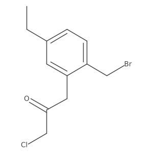 1-(2-(Bromomethyl)-5-ethylphenyl)-3-chloropropan-2-one Structure