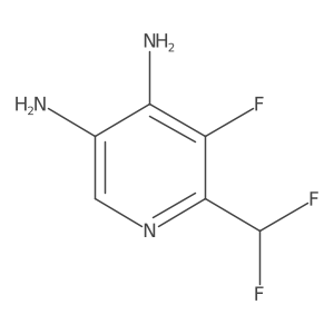 6-(Difluoromethyl)-5-fluoropyridine-3,4-diamine Structure
