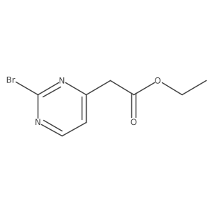 Ethyl 2-(2-bromopyrimidin-4-YL)acetate结构式