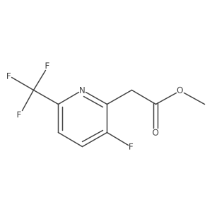 Methyl 3-fluoro-6-(trifluoromethyl)-pyridine-2-acetate结构式