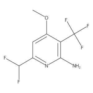 6-(Difluoromethyl)-4-methoxy-3-(trifluoromethyl)pyridin-2-amine Structure