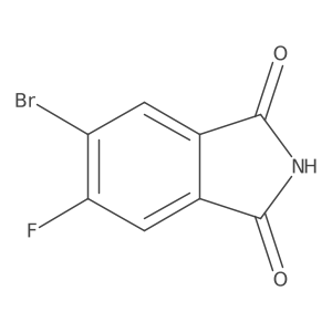 5-Bromo-6-fluoro-1H-isoindole-1,3(2H)-dione结构式