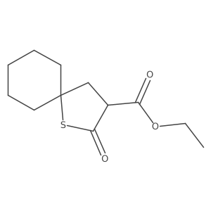 Ethyl 2-oxo-1-thiaspiro[4.5]decane-3-carboxylate结构式