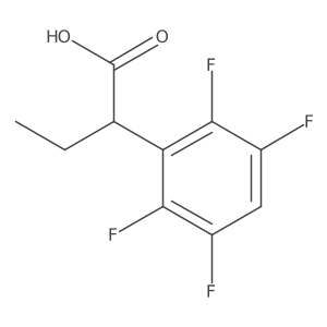2-(2,3,5,6-Tetrafluorophenyl)butanoic acid Structure