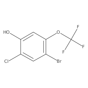 4-Bromo-2-chloro-5-(trifluoromethoxy)phenol结构式