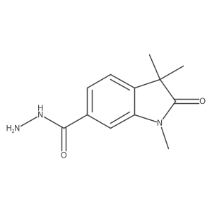 1,3,3-Trimethyl-2-oxoindoline-6-carbohydrazide结构式