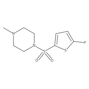 1-[(5-Fluorothiophen-2-yl)sulfonyl]-4-methylpiperazine结构式