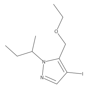 1-sec-butyl-5-(ethoxymethyl)-4-iodo-1H-pyrazole Structure