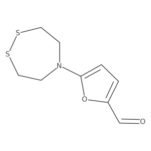 5-(1,2,5-Dithiazepan-5-yl)furan-2-carbaldehyde Structure