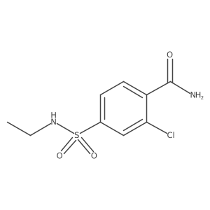 2-Chloro-4-(ethylsulfamoyl)benzamide结构式