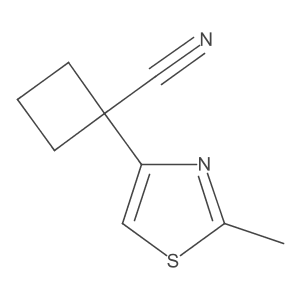 1-(2-Methyl-1,3-thiazol-4-yl)cyclobutane-1-carbonitrile Structure
