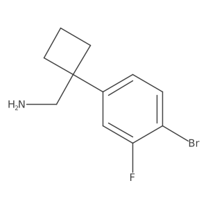 1-(4-Bromo-3-fluorophenyl)cyclobutanemethanamine Structure